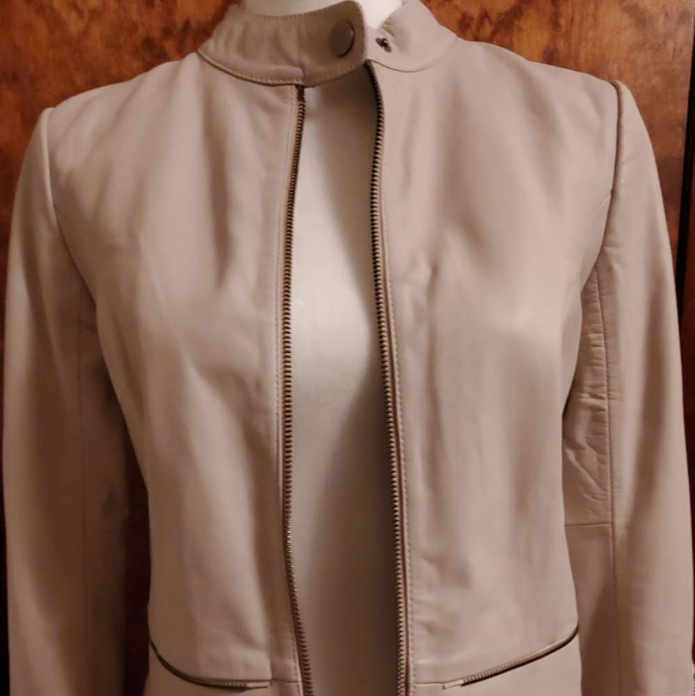 Halogen Leather Jacket